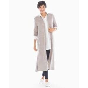 Soma Tan Marled Essentials Cozy Duster size Small
